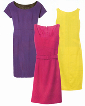 Sheath dresses are all the rage this season. Accessories can dress them up or down.